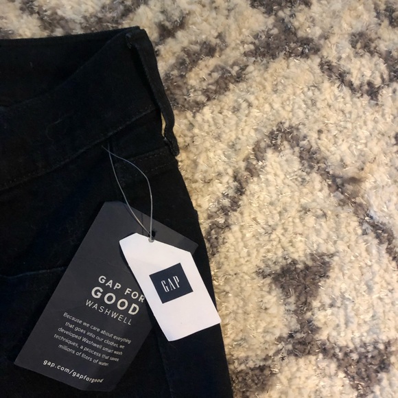 GAP indigo/dark wash tie ankle jeans - Picture 6 of 8
